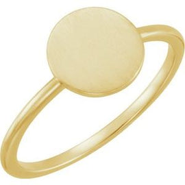 Round Engravable Ring