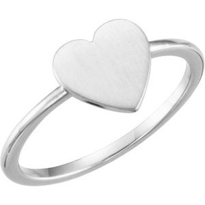 Heart Engravable Ring