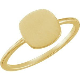 Cushion Engravable Ring