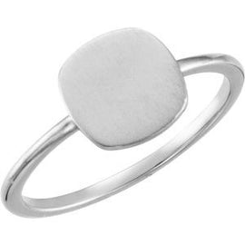 Cushion Engravable Ring