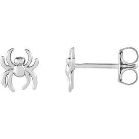 6.3x5.6 mm Spider Earrings