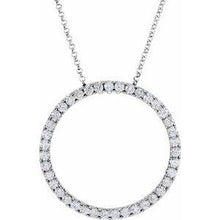 Load image into Gallery viewer, 1 CTW Diamond Circle 18&quot; Necklace

