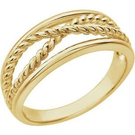 Criss-Cross Rope Ring