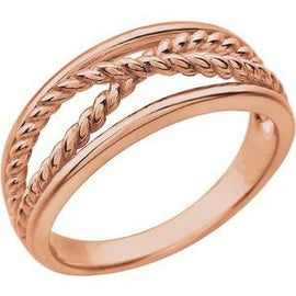 Criss-Cross Rope Ring