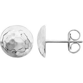 Hammered Disk Earrings