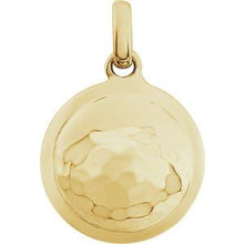 Load image into Gallery viewer, Hammered Disk Pendant
