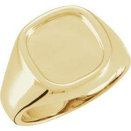 12 mm Square Signet Ring
