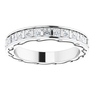Pink Sapphire & 1/8 CTW Diamond Ring