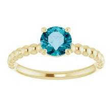 Load image into Gallery viewer, London Blue Topaz Beaded Ring
