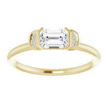 Load image into Gallery viewer, Peridot &amp; .02 CTW Diamond Stackable Ring
