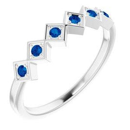 Blue Sapphire Stackable Ring