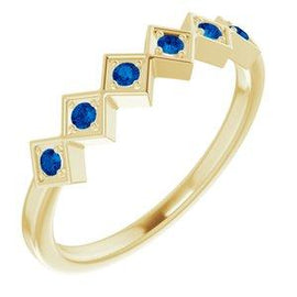 Blue Sapphire Stackable Ring