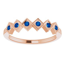 Blue Sapphire Stackable Ring