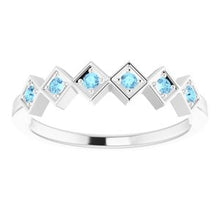 Load image into Gallery viewer, Blue Sapphire Stackable Ring
