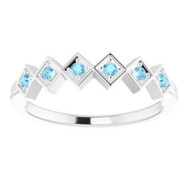 Blue Sapphire Stackable Ring
