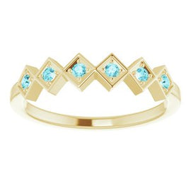 Blue Sapphire Stackable Ring