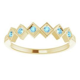Blue Sapphire Stackable Ring