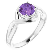 Load image into Gallery viewer, 14K Yellow Natural Amethyst Ring
