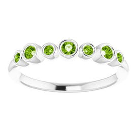 Pink Tourmaline Bezel-Set Ring