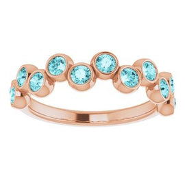 Pink Tourmaline Bezel-Set Ring