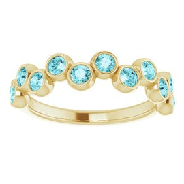 Pink Tourmaline Bezel-Set Ring