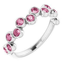 Load image into Gallery viewer, Pink Tourmaline Bezel-Set Ring
