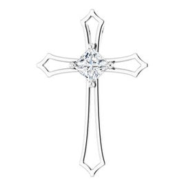 3/8 CTW Diamond Cross Pendant