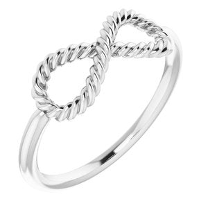 Infinity-Inspired Rope Ring