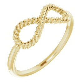 Infinity-Inspired Rope Ring