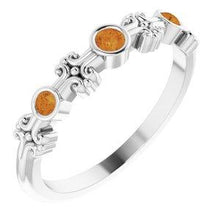 Load image into Gallery viewer, Aquamarine Bezel-Set Ring
