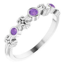 Load image into Gallery viewer, Aquamarine Bezel-Set Ring
