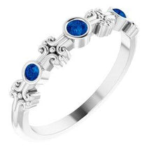 Load image into Gallery viewer, Aquamarine Bezel-Set Ring
