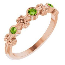 Load image into Gallery viewer, Aquamarine Bezel-Set Ring
