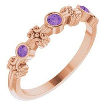Load image into Gallery viewer, Aquamarine Bezel-Set Ring
