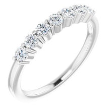 Load image into Gallery viewer, 14K White 1/5 CTW Natural Diamond Anniversary Band
