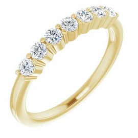 14K White 1/5 CTW Natural Diamond Anniversary Band