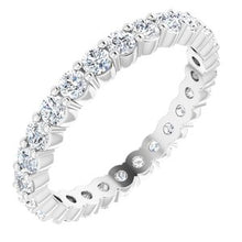 Load image into Gallery viewer, 14K Yellow 3/4 CTW Lab-Grown Diamond Eternity Band Size 7
