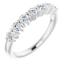 Load image into Gallery viewer, 14K White 1/5 CTW Natural Diamond Anniversary Band
