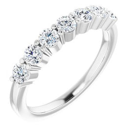 14K White 1/5 CTW Natural Diamond Anniversary Band