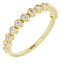 Load image into Gallery viewer, 14K Yellow 1/5 CTW Lab-Grown Diamond Anniversary Band
