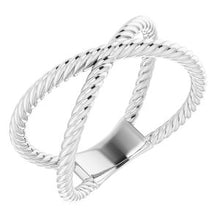 Load image into Gallery viewer, Criss-Cross Rope Ring
