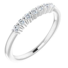 Load image into Gallery viewer, 14K White 1/5 CTW Natural Diamond Anniversary Band
