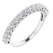 Load image into Gallery viewer, 14K White 1/2 CTW Natural Diamond Anniversary Band
