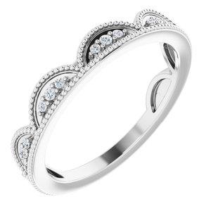 1/8 CTW Diamond Stackable Ring