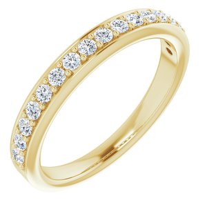 14K Yellow 1/3 CTW Natural Diamond Anniversary Band