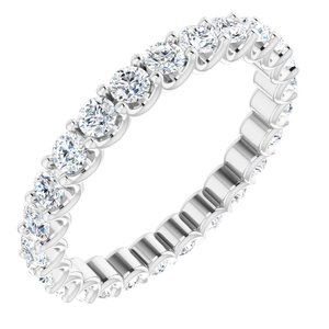 Platinum 9/10 CTW Diamond Eternity Band