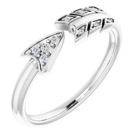 .04 CTW Diamond Arrow Ring