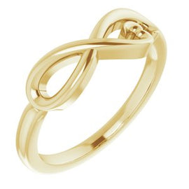 Infinity-Inspired Heart Ring