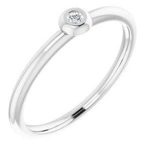 Load image into Gallery viewer, .03 CTW Diamond Stackable Ring
