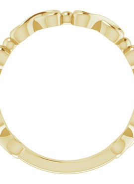 Infinity-Inspired Heart Ring